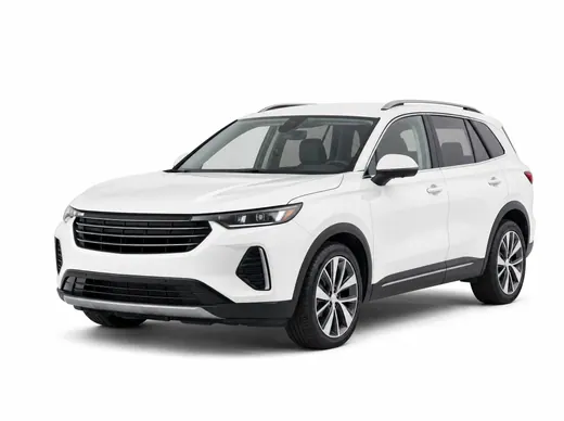 White SUV rental vehicle